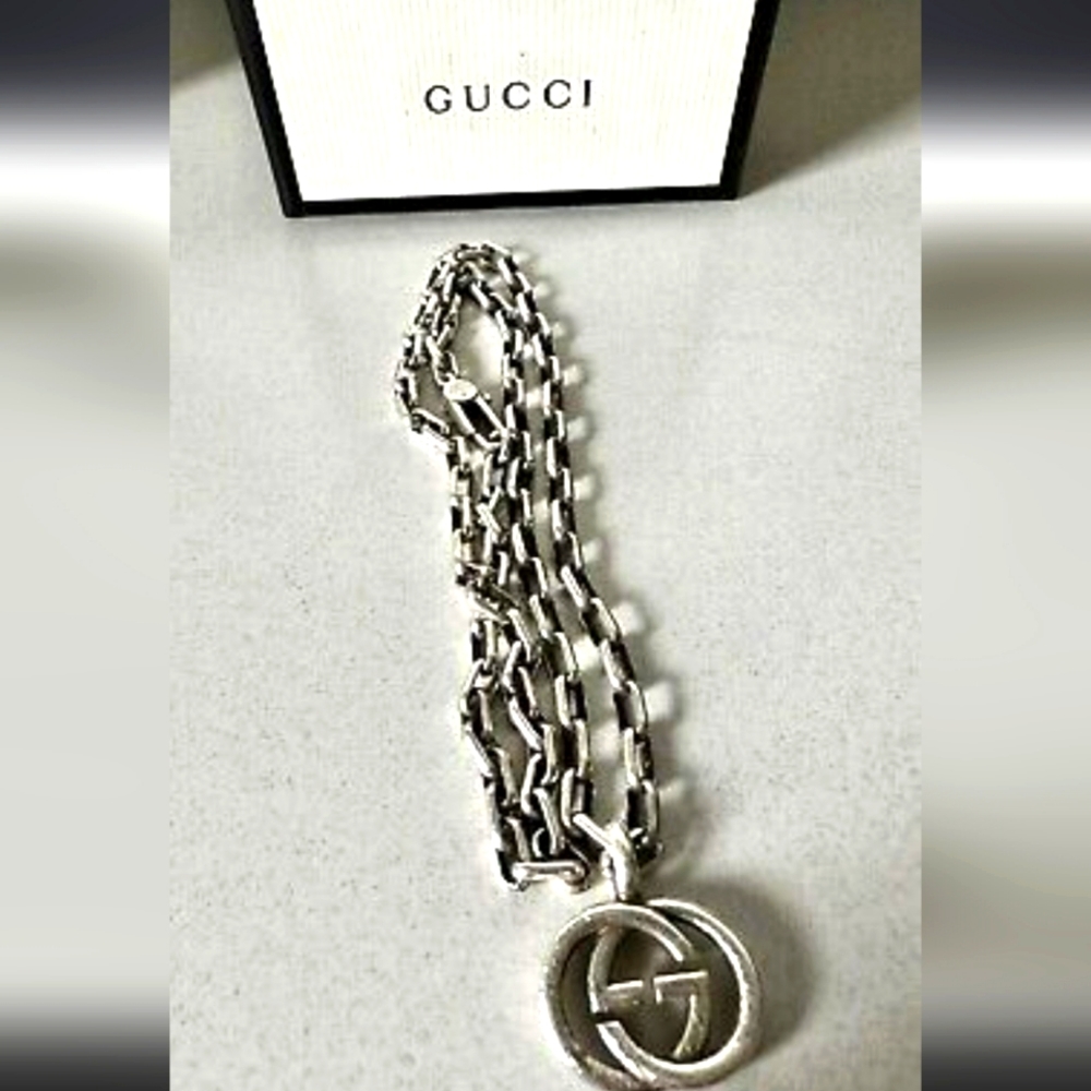 Gucci Necklace 925 Sterling Silver ✨️ 16inches - Picture 1 of 6